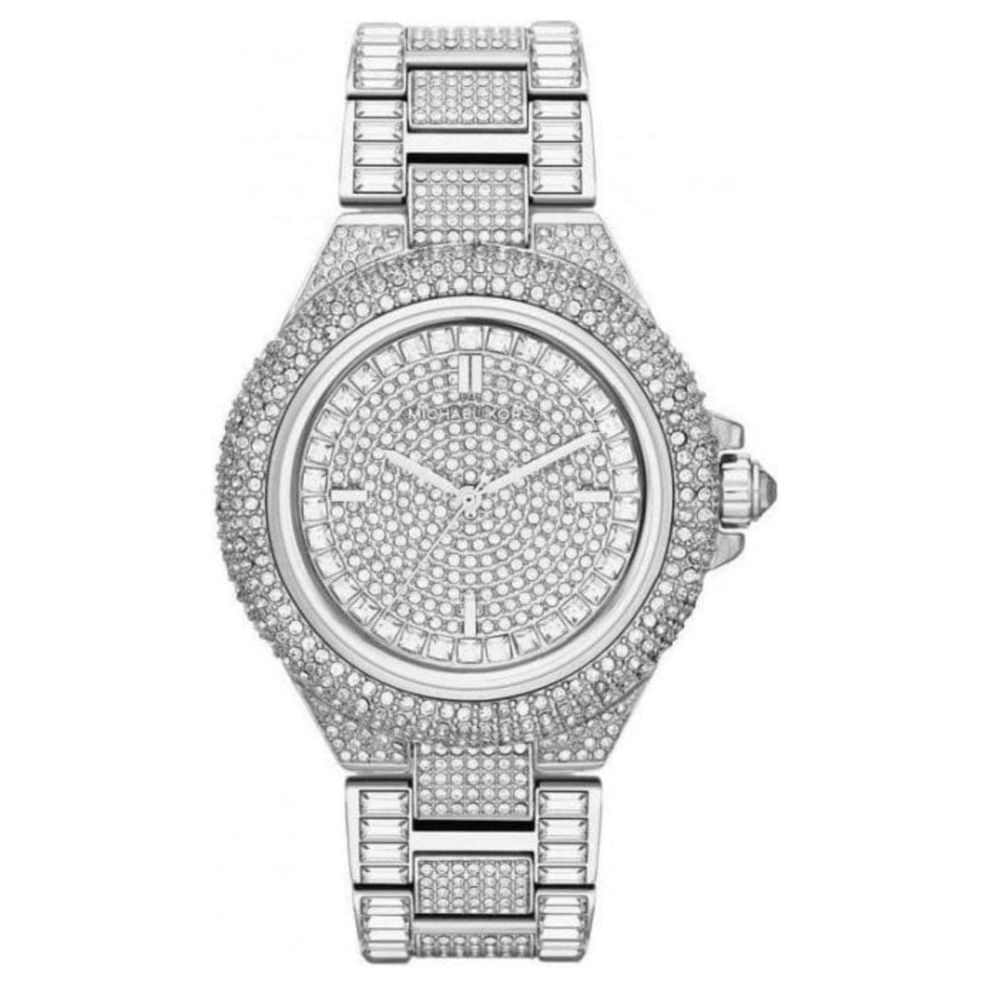 Michael Kors Ladies Silver Camille Glitz Watch - MK5869